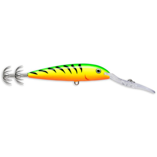 RAPALA Deep Squid 9cm 15g Glow Fire Tiger