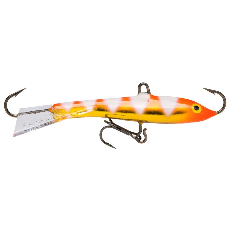 RAPALA Jigging Rap 5cm 9g Glow Zebra Fluorescent Red