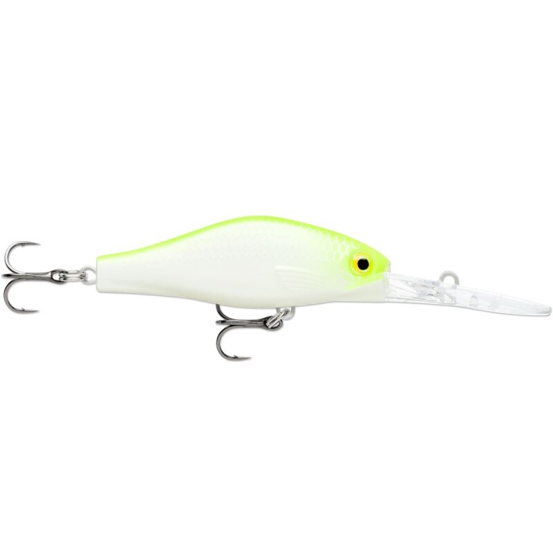 RAPALA Shadow Rap Jack Deep 5cm 6g Silver Fluorescent Chartreuse UV