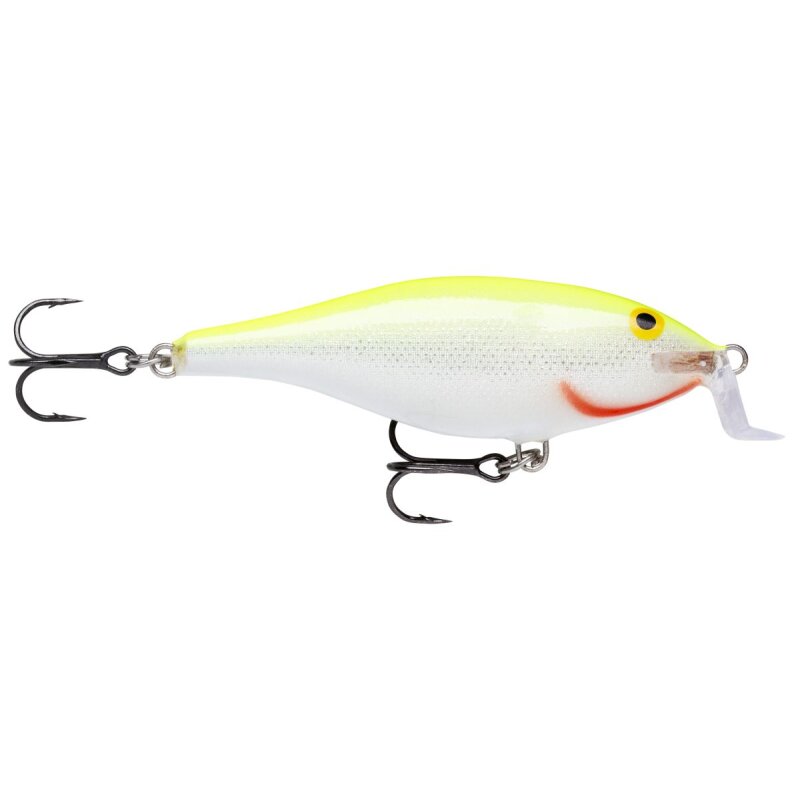 RAPALA Shallow Shad Rap 9cm 12g Silver Fluorescent Chartreuse