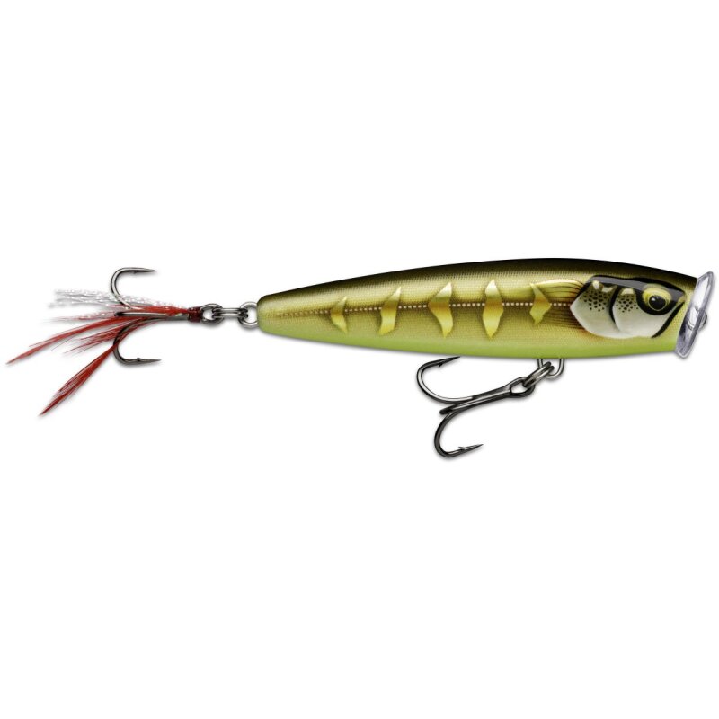 RAPALA Skitter Pop Elite 9,5cm 17g Gilded Striped Grey Shiner