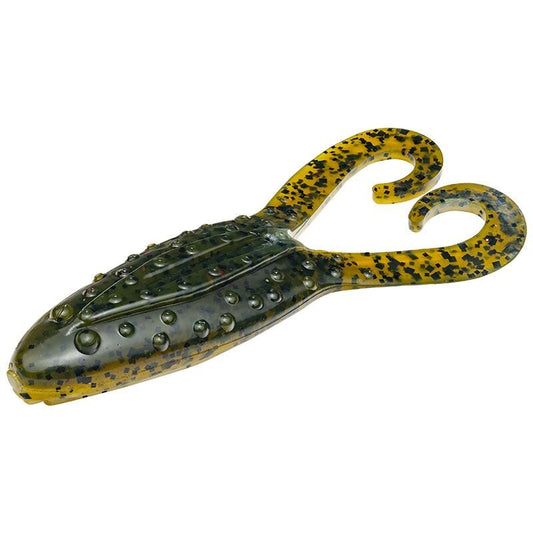 STRIKE KING Gurgle Toad 9,5cm Green Pumpkin Chartreuse Belly 7Stk.