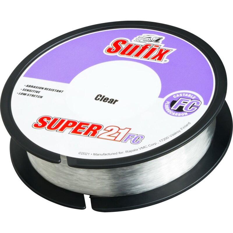 SUFIX Super 21 FC Fluorocarbon 0,16mm 2,6kg 100m Transparent