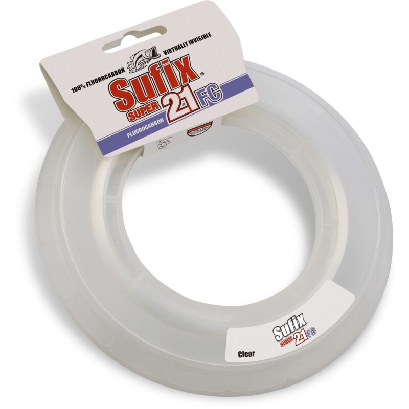 SUFIX Super 21 FC Fluorocarbon 0,33mm 8,2kg 80m Transparent