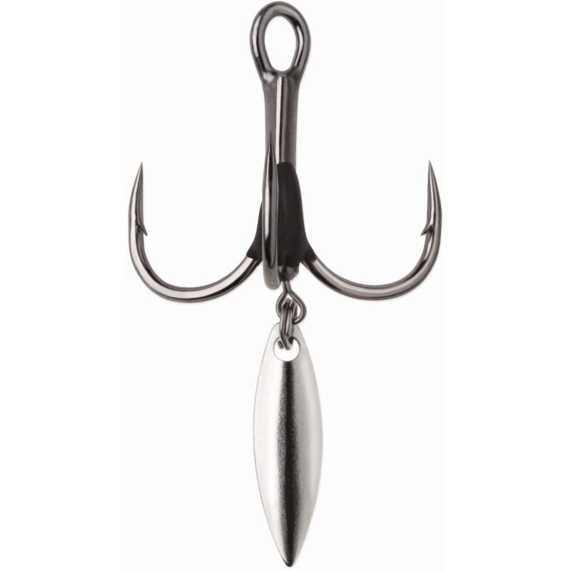 VMC Bladed Hybrid Treble Hook 7548BD Gr.12 Black Nickel 3Stk.